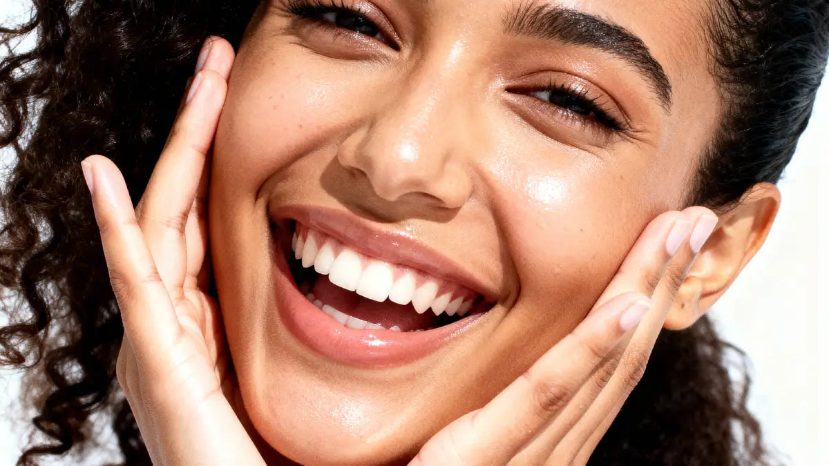 Peau lumineuse et naturelle après une routine de soins visage