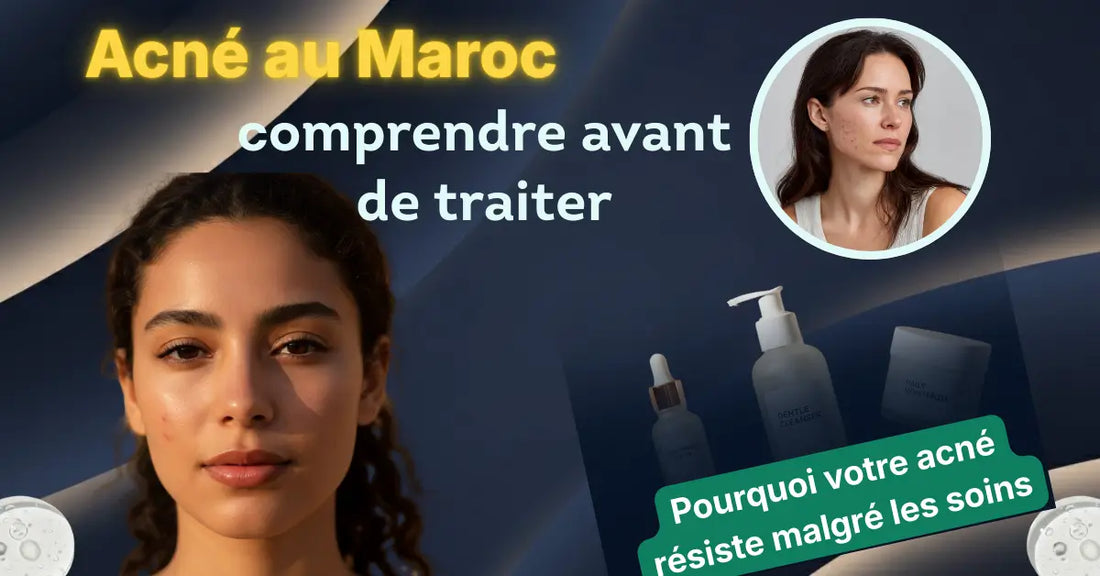 Acné du visage chez une femme vivant sous climat chaud au Maroc